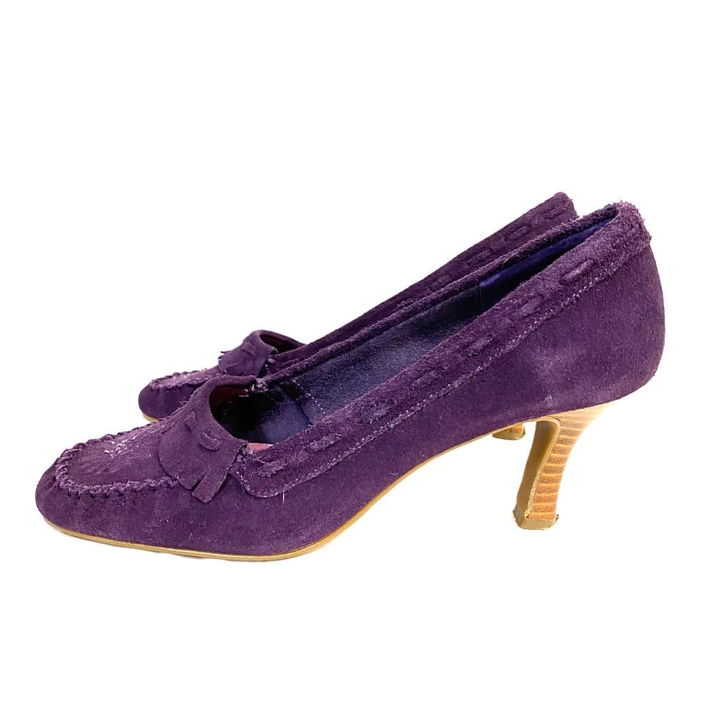 Steve Madden Purple Suede  moccasin heels shoes